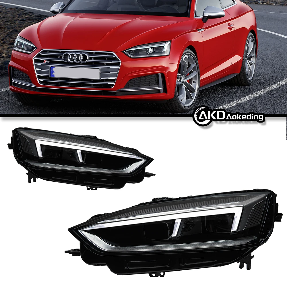 Auto Parts For Audi A5 Headlights 2017-2019 latest Styling LED Daytime Lights Dual Projector Car Accesorios Modified