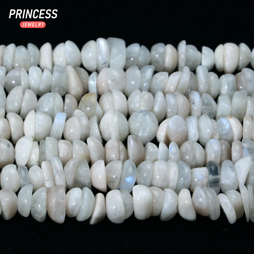 

Natural Moonstone 8-10mm Free Shape Pebble Loose Beads for Jewelry Making Wholesale Stone Beads DIY Accessories