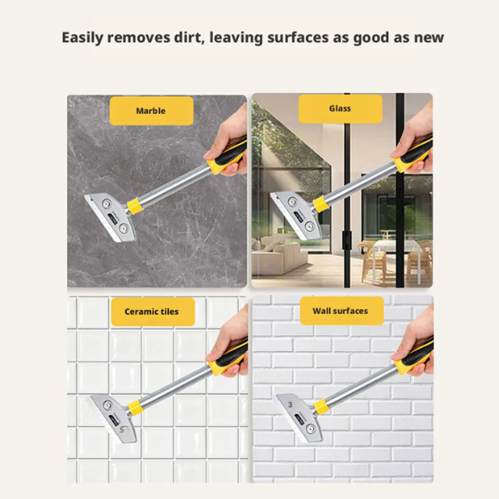 Deli Portable Cleaning Knife Cleaning Shovel Cutter Glass Floor Tiles Scraper Blade Seam Removal Household Kitchen Hand Tool