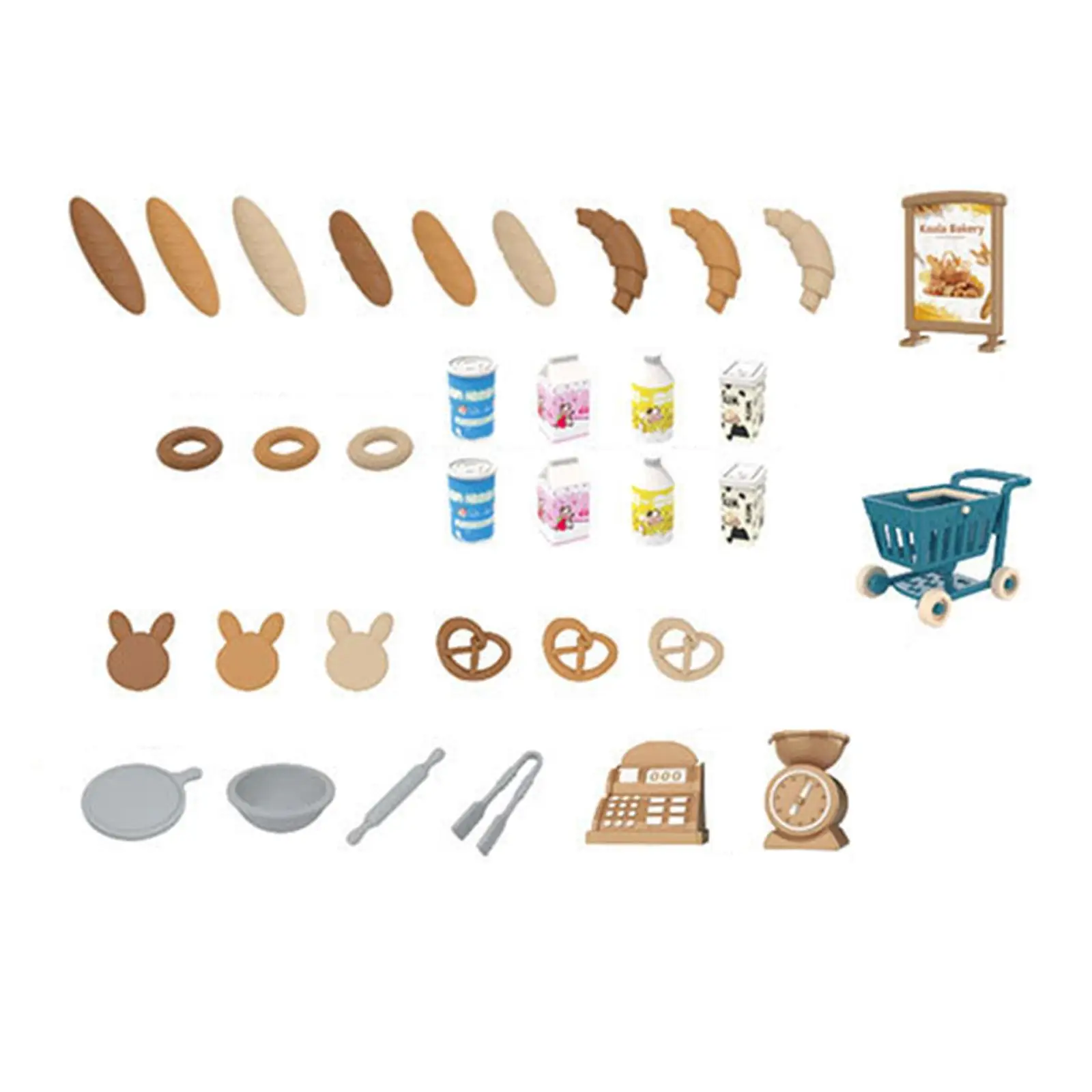 Juego de muebles para casa de muñecas, accesorios 1/12 DIY para interacción entre padres e hijos