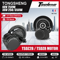 Mid Drive Ebike Kit Tongsheng tsdz2b 36V 250W 350W TSDZ8 48V 750W Motor Electric Bicycle Ebike Conversion Kit with DFL11 VLCD5