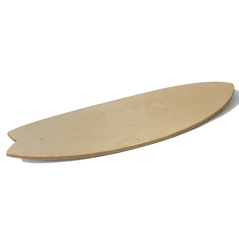 

Fish-shaped maple curved balance board