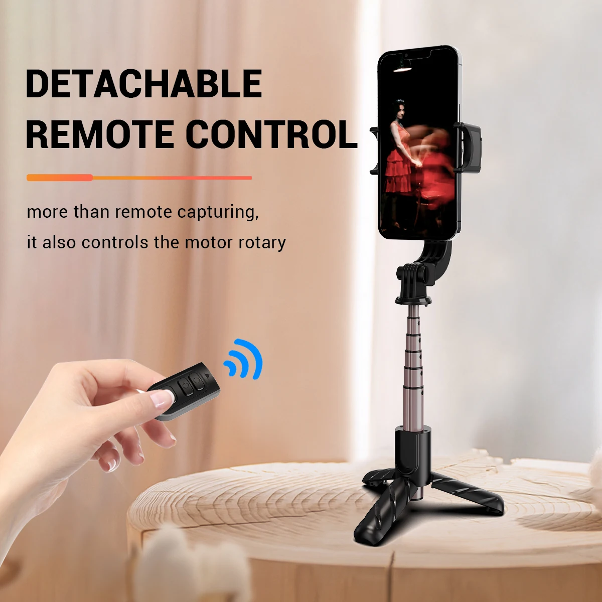 The new selfie stick tripod mobile phone universal photo artifact 360 degree rotation multi-function image stabilization