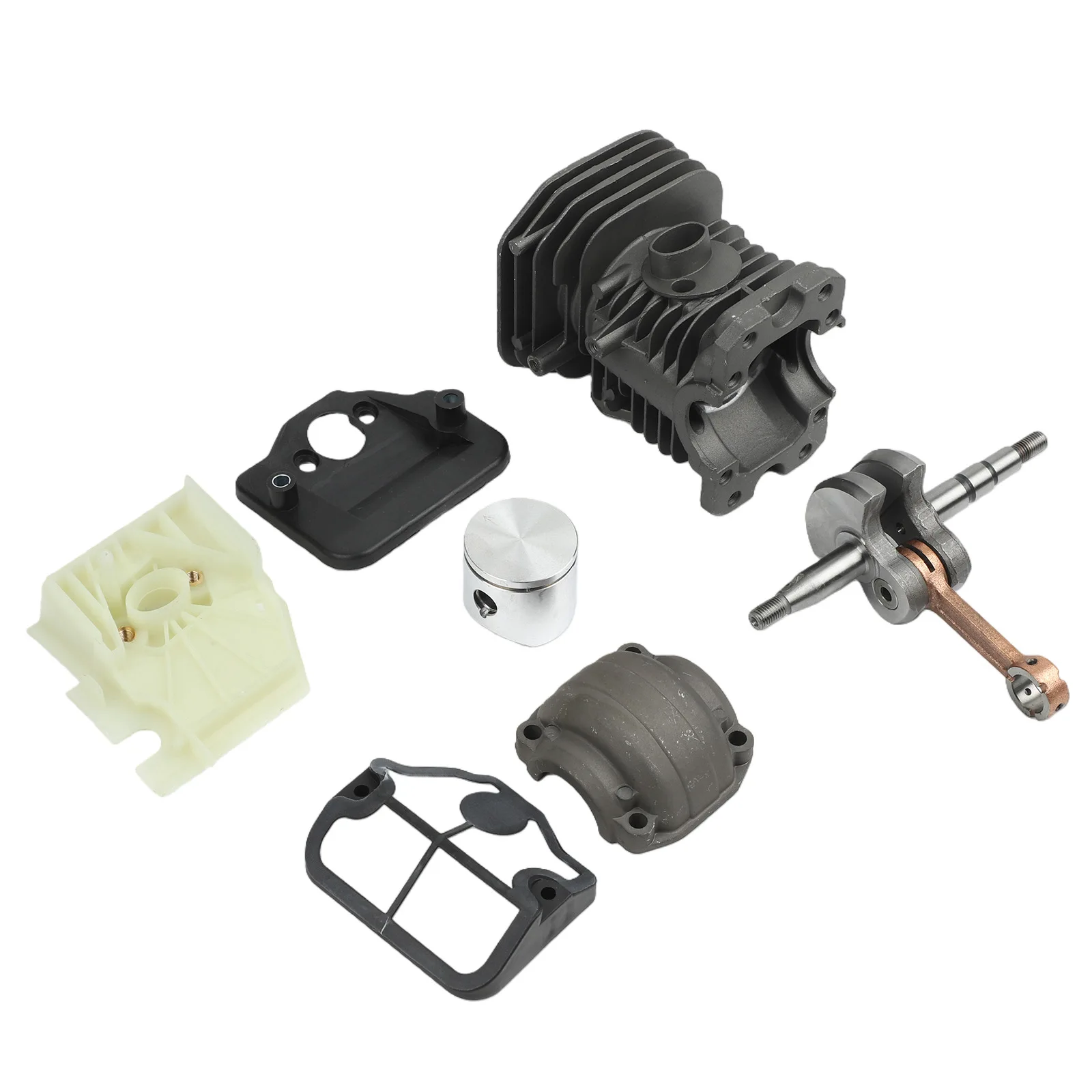 Complete Replacement Engine Kit for Chainsaws 136 137 141 142 Featuring 38mm Cylinder and All Essential Parts for Assembly