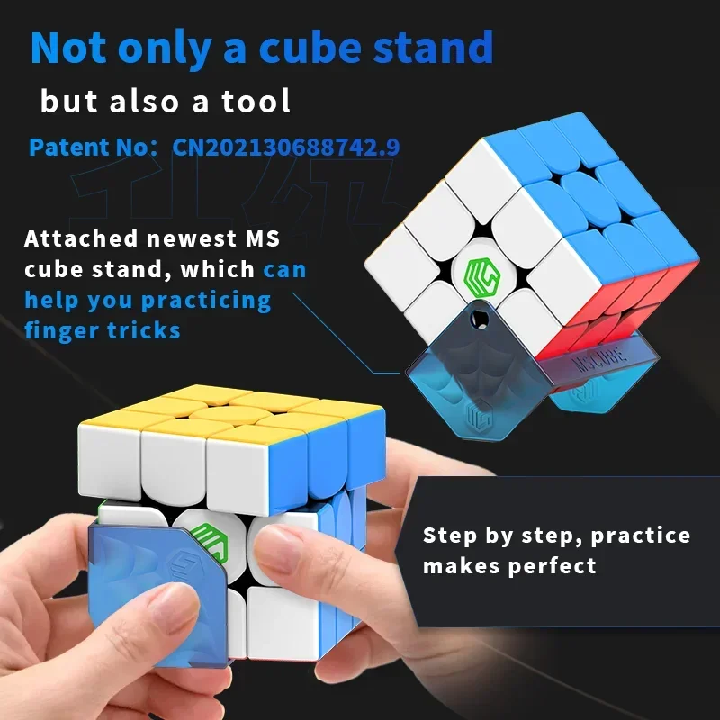 [Picube] DianSheng MS3X แม่เหล็ก DIY Maglev Magic Cube 3x3 แม่เหล็ก Rubix Professional 3x3x3 ความเร็วปริศนาเด็ก Fidget ของเล่น