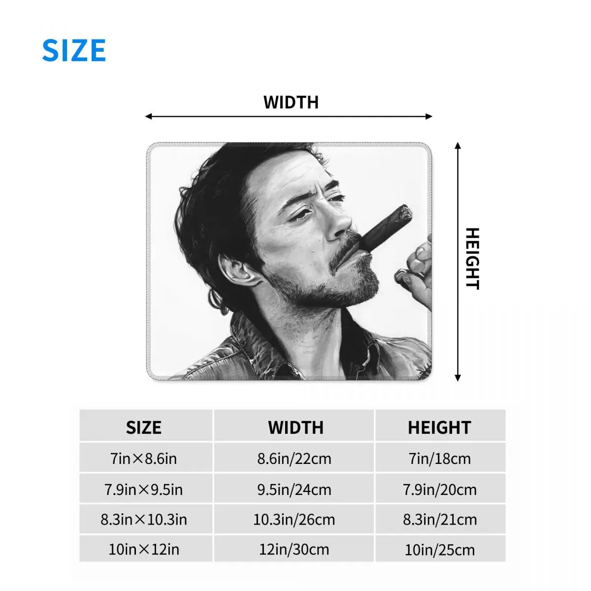Роберт Дауни молодший Коврик для мыши, компьютерная клавиатура, коврик для мыши, геймерский настольный коврик для ПК, офисные аксессуары, настольные коврики