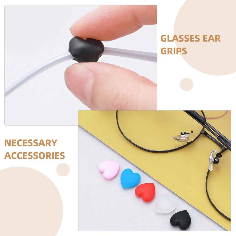 

40 пар силиконовых накладок на дужки очков, противоскользящие фиксаторы для очков, удобные аксессуары для очков, предотвращающие соскальзывание, для мужчин и женщин