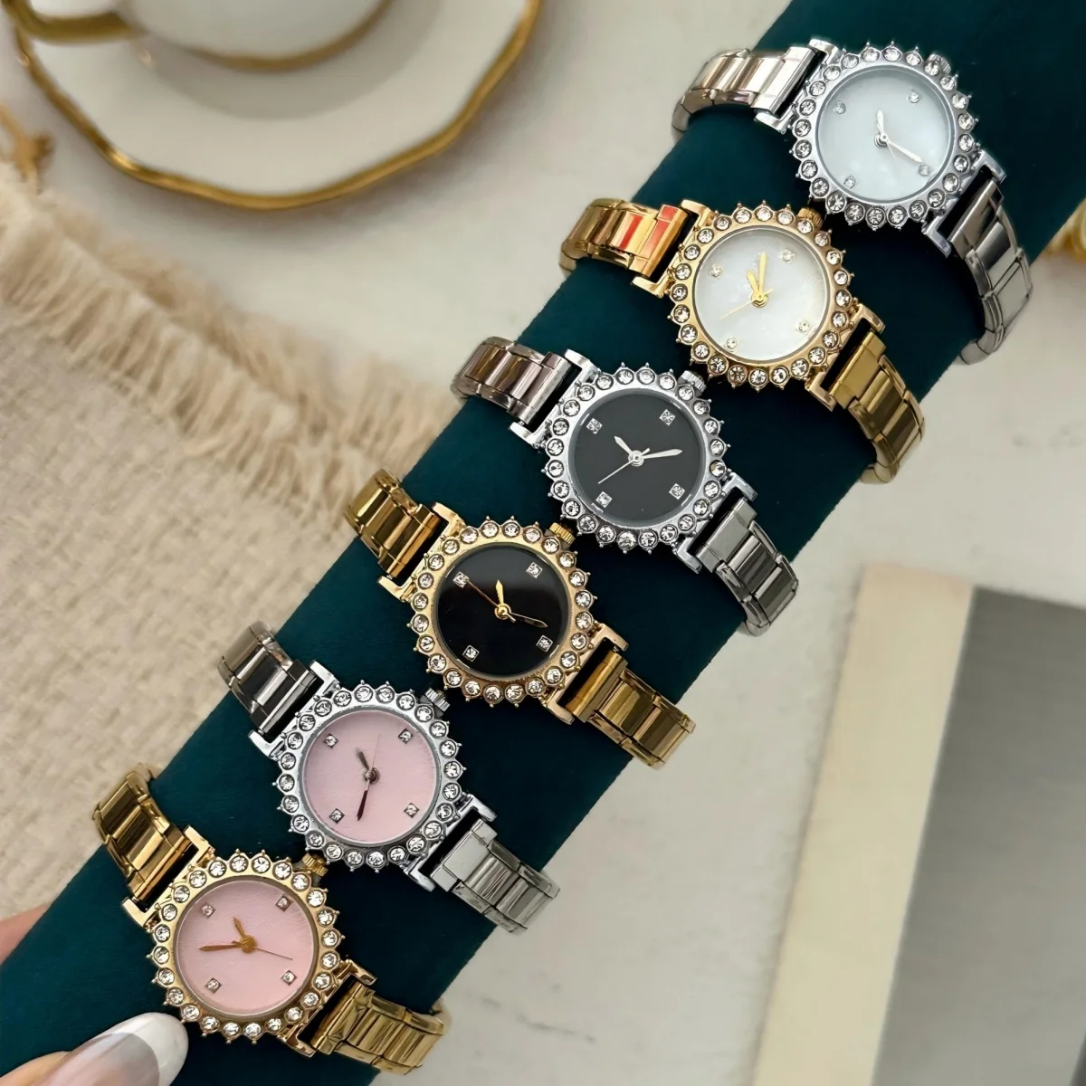 New Wholesale Italian Charm Watch Round Simple Watch Bracelet 9MM Italian Elastic Charm for Friend Wife Birthday Gift DIYJewelry