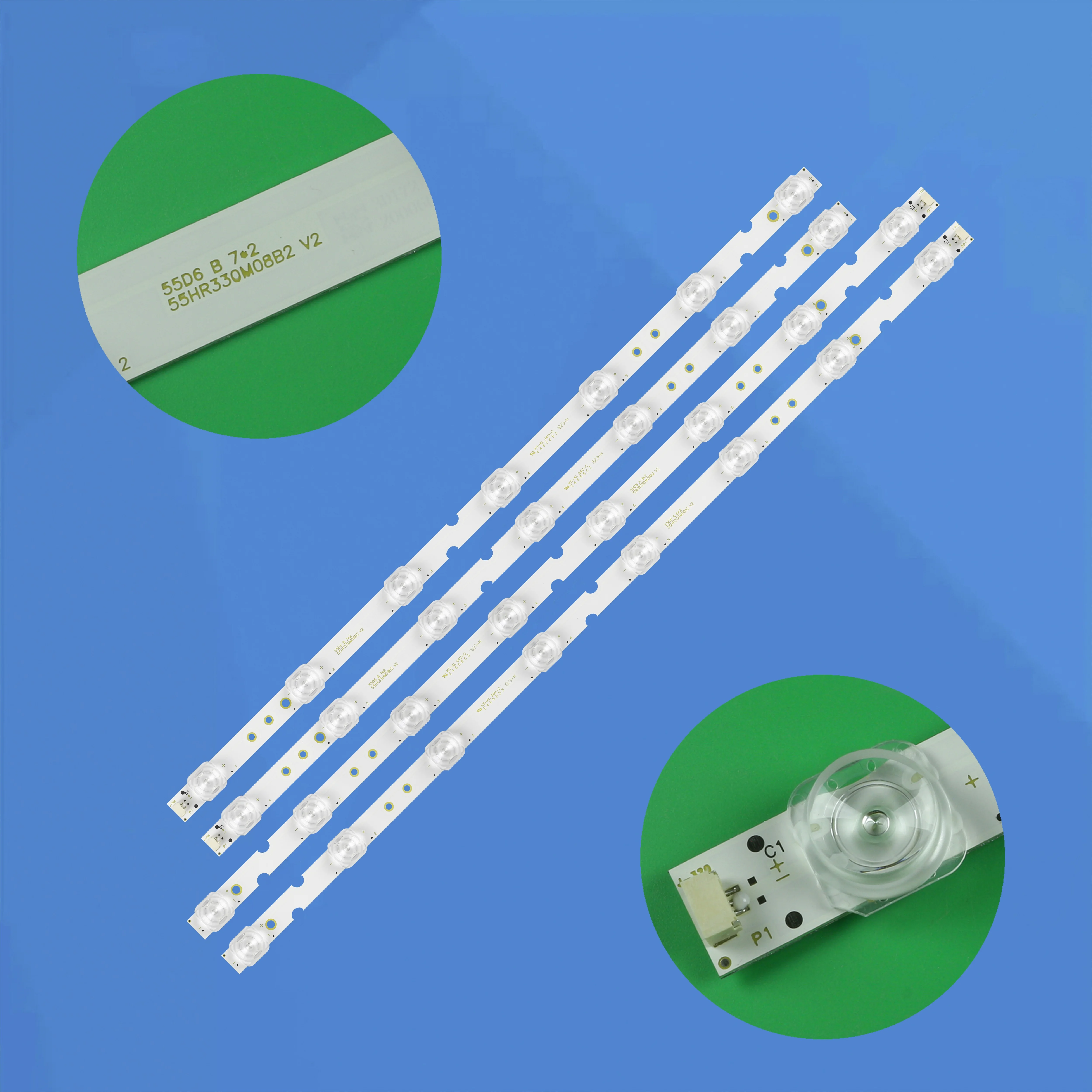 4-個-led-バックライトストリップ-gic55lb112-3030f21d-55ud6306-55ud6406-55s425laca-55ud6406x1-55s423-55s425-55d655f-55s421-gic55lb111