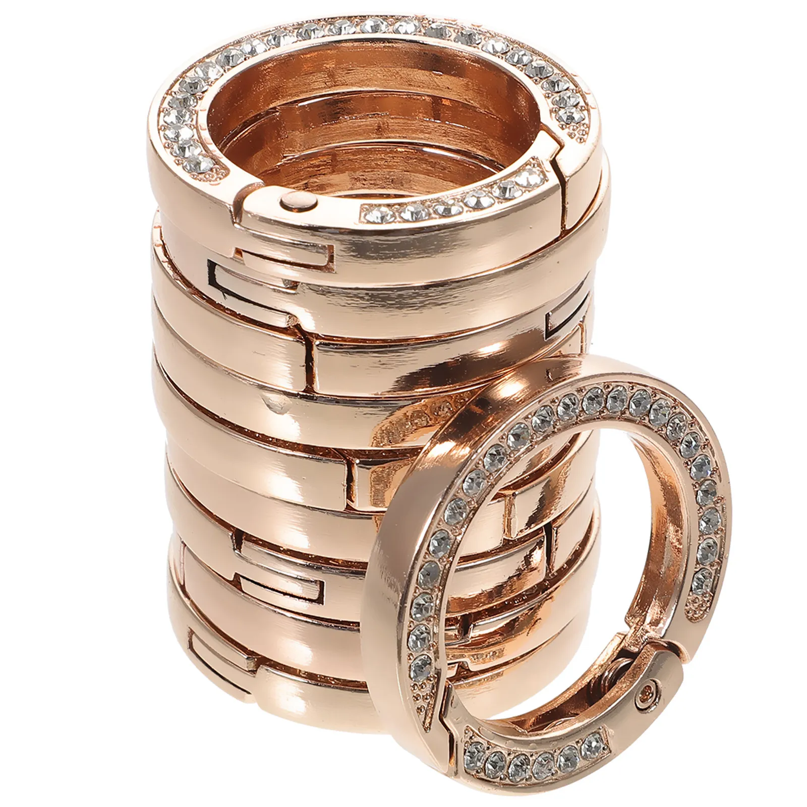 

10 шт. металлических кольцевых пряжек для сумок, фурнитура для рукоделия, соединительные кольца для сумок, аксессуары для DIY