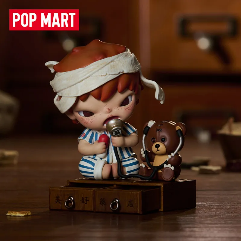 

Официальные коллекционные фигурки POP MART Hirono Pharmacy на подвесной карточке, игрушки, украшения для комнаты, подарки на детские праздники
