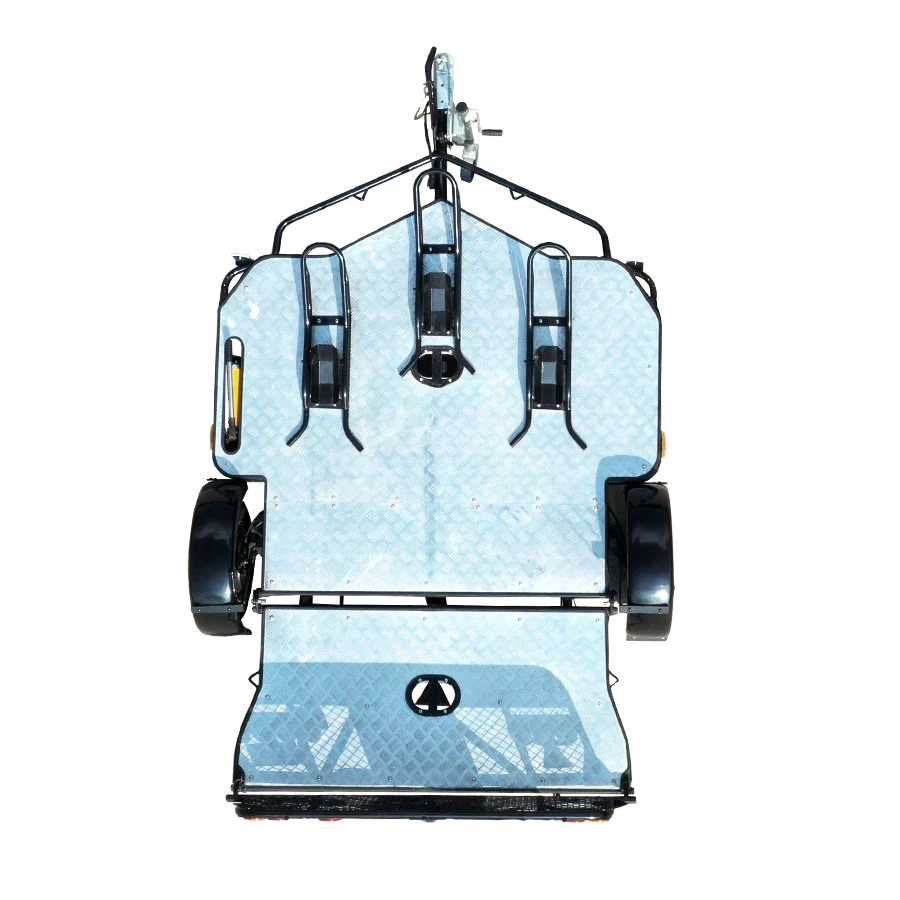 Collapsible Twin Motorcycle Trailer with Excellent Balance Bar Bulk Shipment