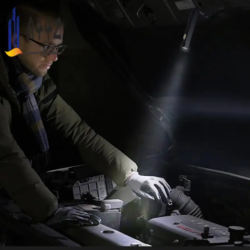 

A44Z-ручная лампа для обслуживания, инфракрасный индикатор, сильный фонарик, лампа для инструментов для авторемонта с магнитным крючком