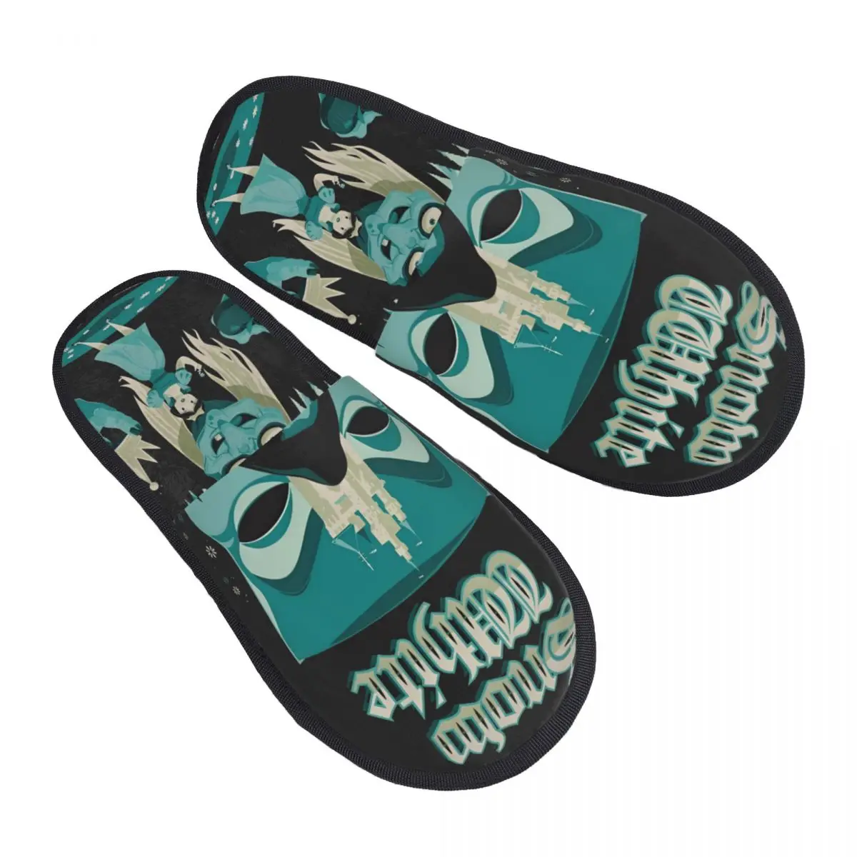 

Изготовленные на заказ домашние тапочки из мягкой пены с эффектом памяти «Белоснежка и семь гномов», женские анимационные уютные теплые тапочки с противоскользящей подошвой