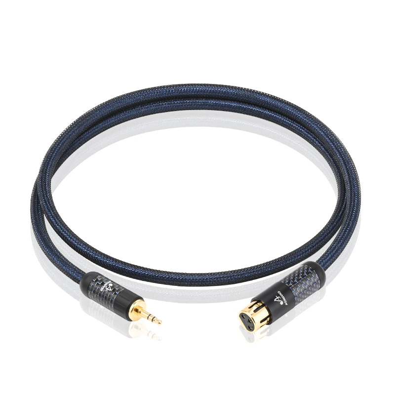 ATAUDIO Hifi 3,5mm zu xlr Audio kabel Hi-End Sterling Flaggschiff Stereo 3,5 zu xlr Stecker/Buchse Adapter kabel für Telefon mischer 3