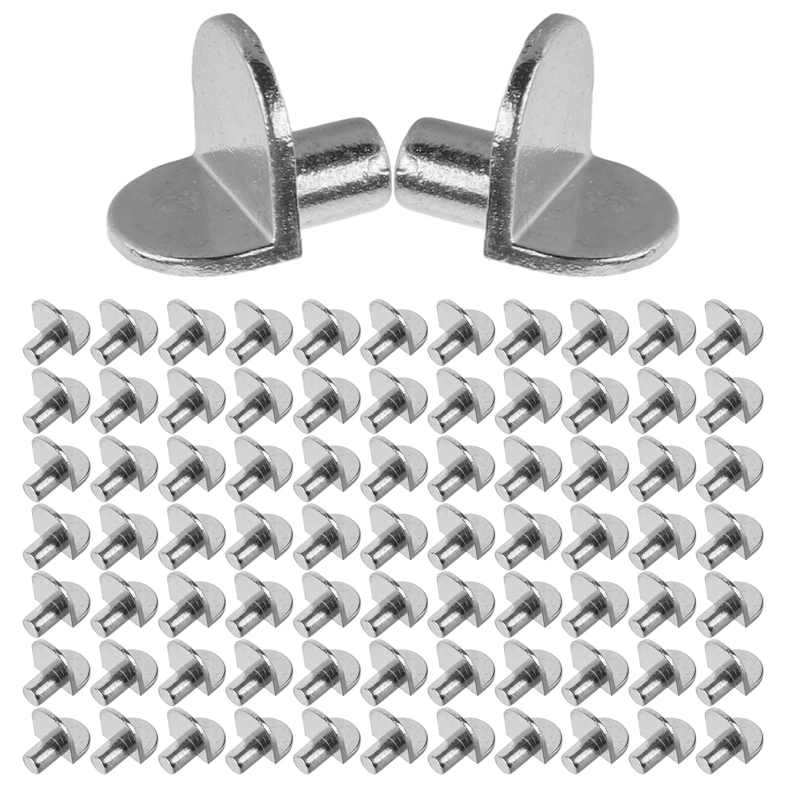 

100pcs Shelf Pegs Bracket Partition Nails for Wardrobe Kitchen Cabinet Durable Lightweight Bookcase Furniture Display Hardware