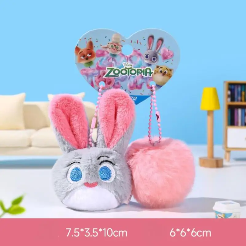 Mignon Disney Zootopia Judy Nick criant en peluche poupée porte-clés dessin animé sac à dos pendentif fermeture éclair décoration jouets en peluche cadeau d'anniversaire