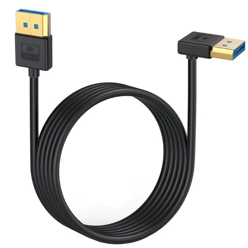 Y1UB DisplayPort 1.4 Cable 8K60Hz, 4K/144Hz Soft Silicone Angled Connectors Video Line Fast Support Lengths 30-100cm