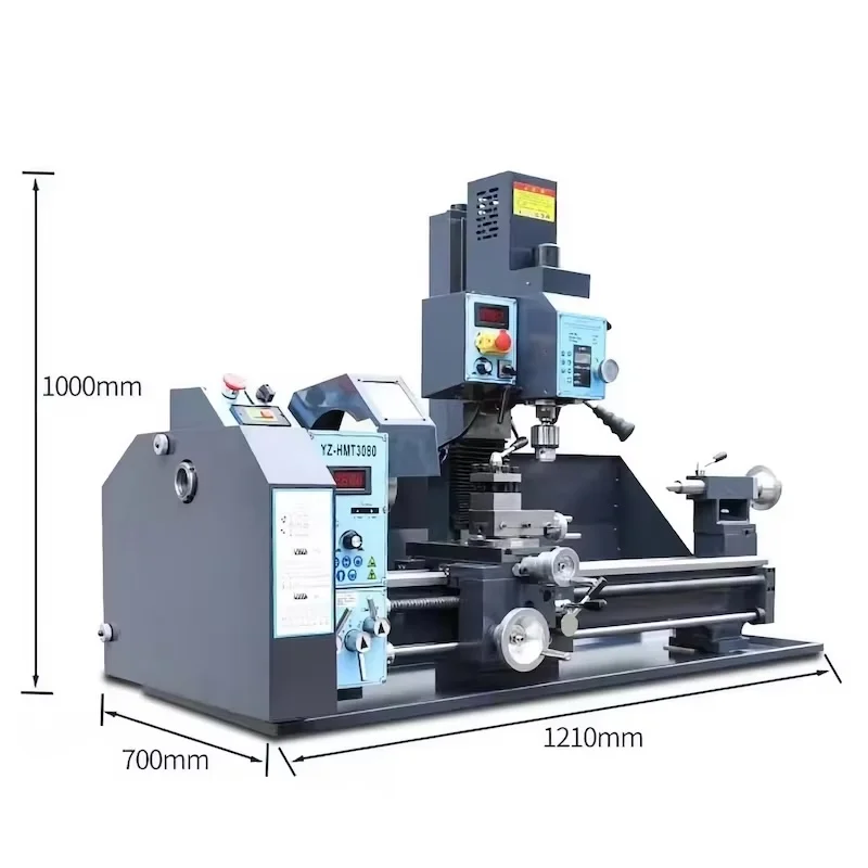customized 220 x 600MM 750W Brushless Mini Metal Lathe Machine Variable Speed LED Counter Face Turning Rubber Making