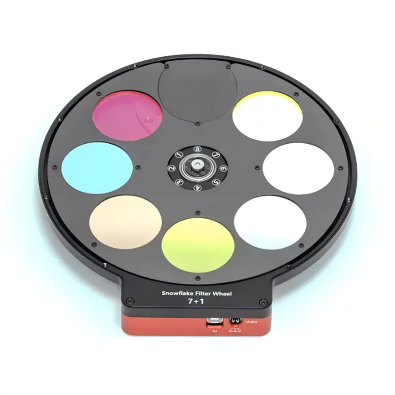 Wanderer Snowflake Low-Profile Filter Wheel 2-Inch 50mm Diameter 8-Slot Astronomical Accessory