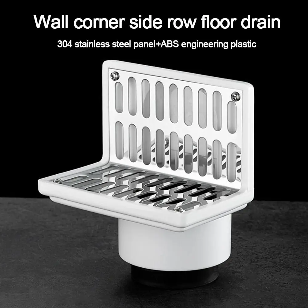 Downpipe Strainer Roof Side Row Floor Drain Leaf Debris Trap Anti-blocking Balcony Drainage Cover Gutter Guard