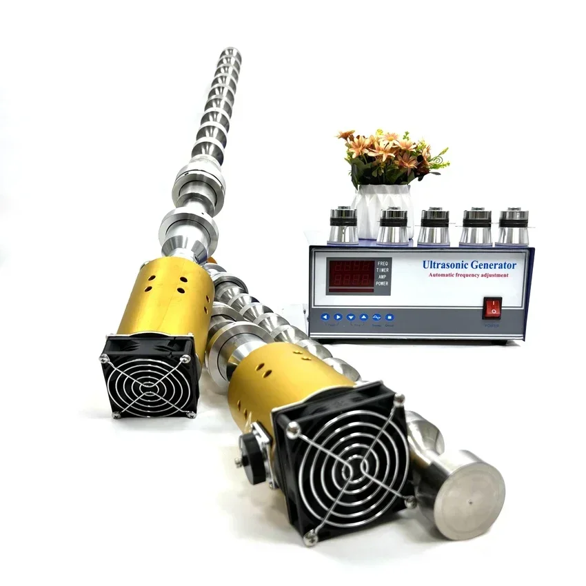 1200W High Power Systems 20khz 25khz Tubular Transducer Ultrasonic Sonication For Extraction Green Tea