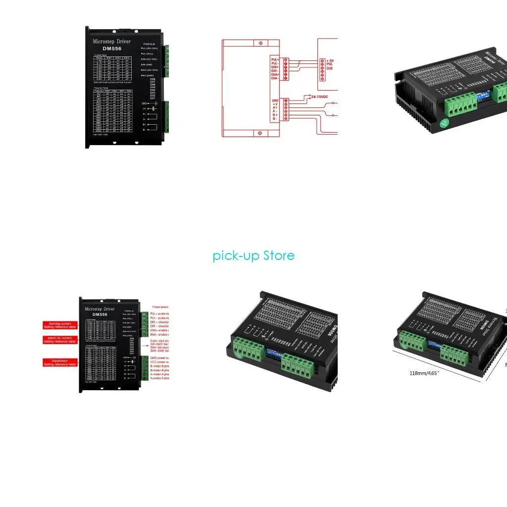 

Q5WA DM556 Digital Stepper Motor Driver 2 Фаза для 57 86 Stepper Motor NEMA23 NEMA34
