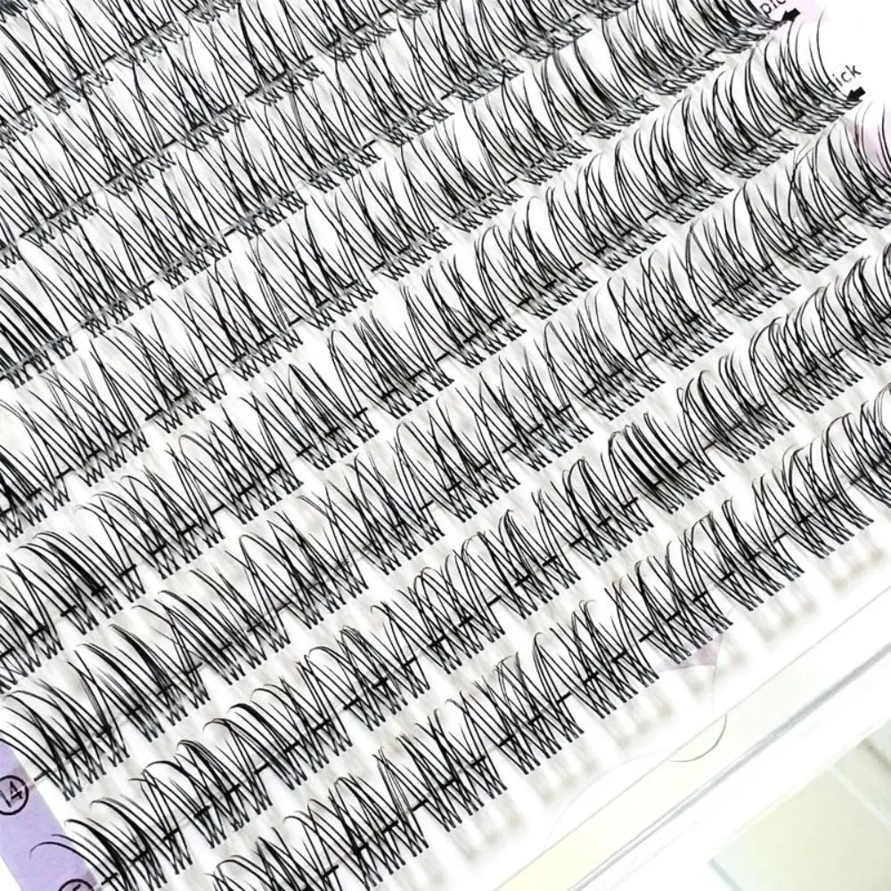 Falsche Wimpern mit Einzelcluster, selbstklebend, 32 Reihen, künstliche Wimpern, natürliche Verlängerung, Cilios-Pfropfwimpern