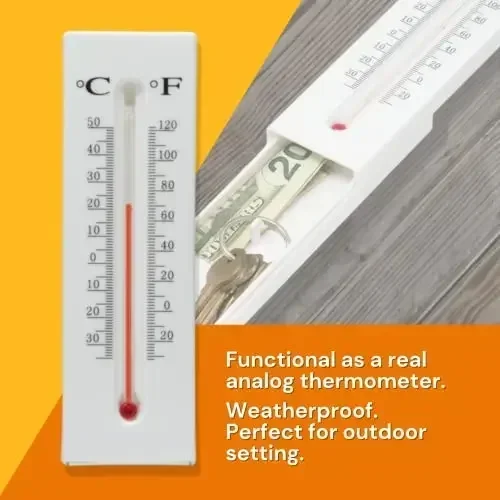 

НОВЫЙ Скрытый термометр-тайник для денег, контейнер для хранения, секретное отделение, уличный бокс для украшений и денег