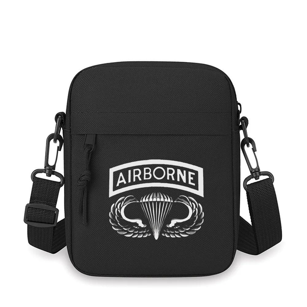 

Airborne wings parachute design. Men Crossbody Bag Single Shoulder Women Cartoon Anime Film Printing Design Unisex