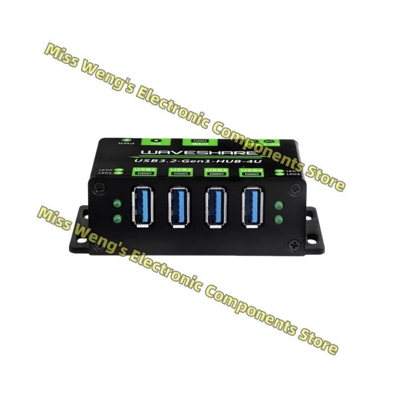 1-to-4 USB 3.2 hub with metal casing for high-speed transmission without driver USB3.2-Gen1-HUB-4U