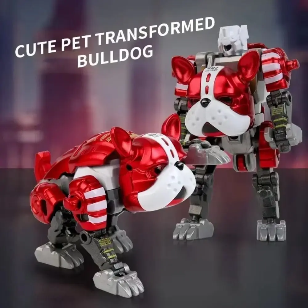 

2 in 1 Deformation Robot Dog Model Toys Movable Transformation Robot Toy Dog Cartoon Deformation Action Figure Children's Toy