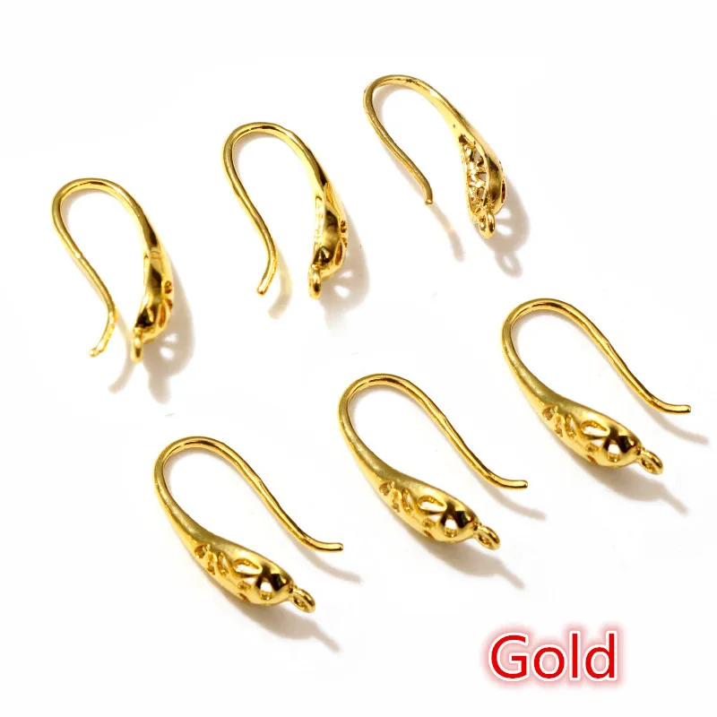 10 sztuk (5 par) 20x11mm złoto srebro ucha haki kolczyk przewody do Handmade kobiety moda biżuteria kolczyki — zdjęcie 7