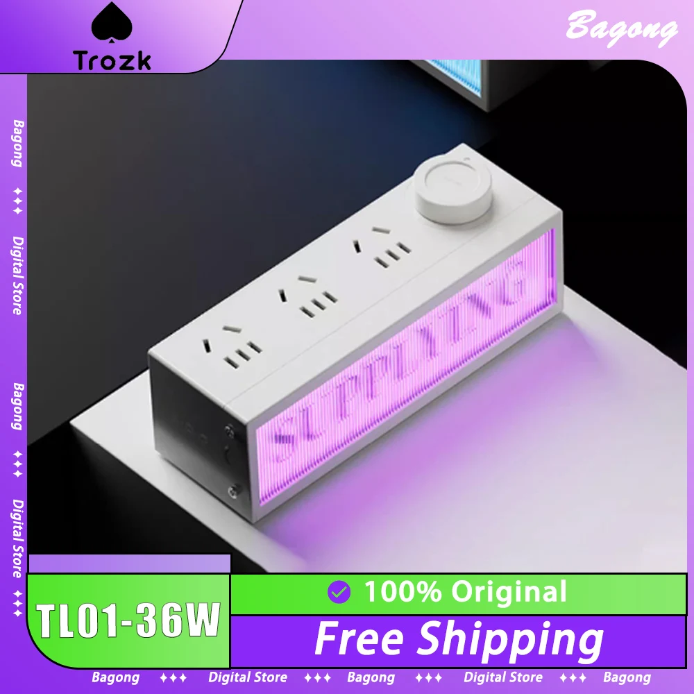 

Быстрое зарядное устройство TROZK с RGB-подсветкой, сетевой фильтр