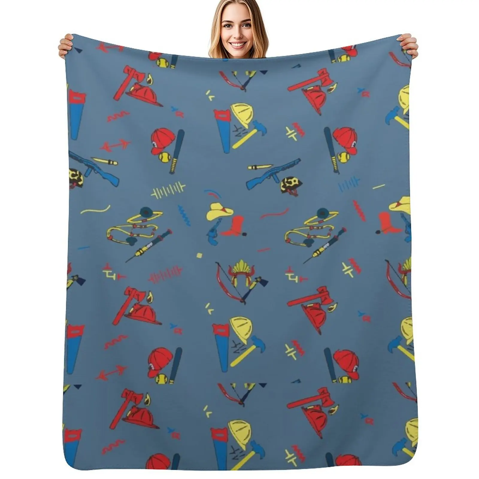 

Good Guys - Chucky's Overall Outfit Pattern Throw Blanket Thermals For Travel sofa bed Soft Flannels Blankets