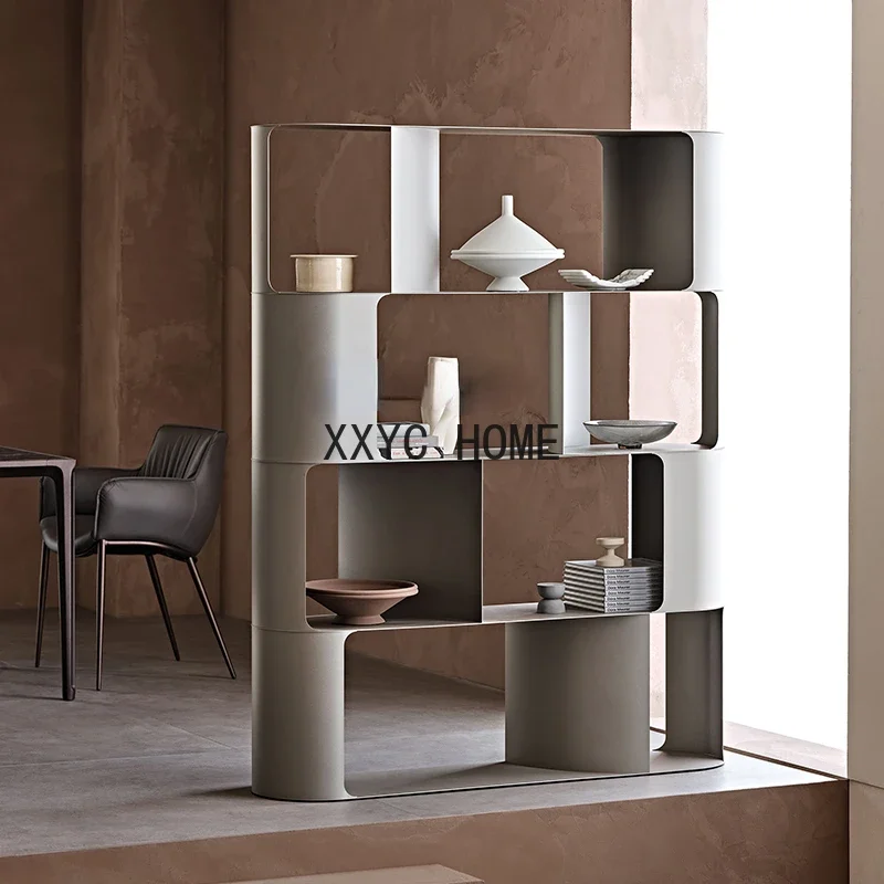 

Bookshelf and Storage Shelf Floor Display Stand Metal Multi-Layer Antique Shelf High-End Affordable Luxury Bookcase
