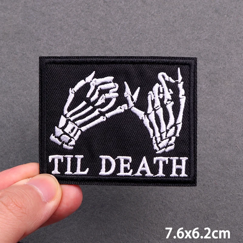 Punk Slogan Stickerei Patches Für Kleidung Buchstaben Copywriting Eisen Auf Patches Für Kleidung Auf Jeans Rucksack Hut Dekor Aufkleber