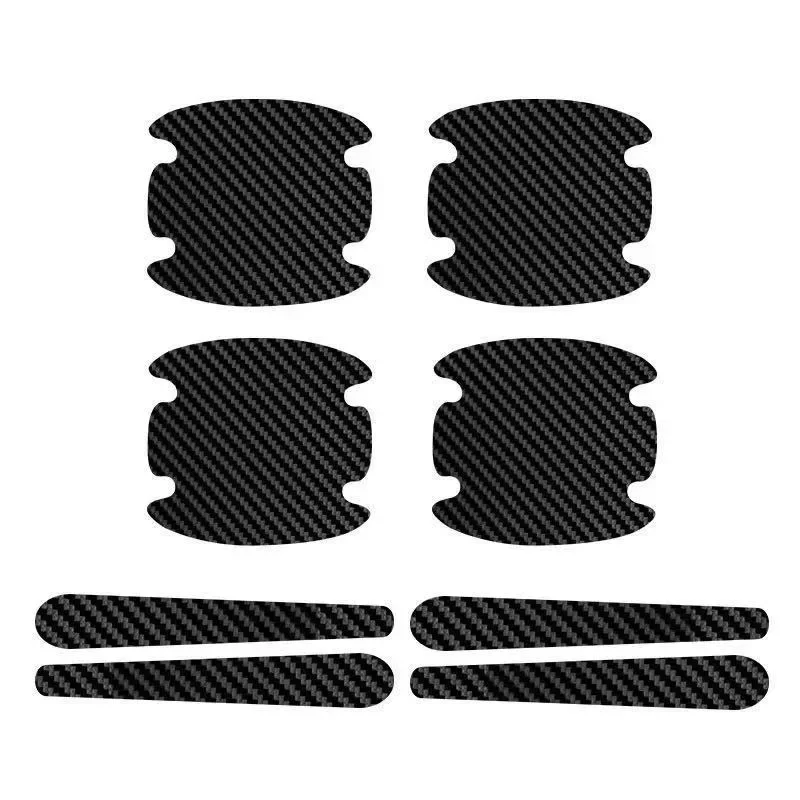 Carbon Fiber Car Sticker Auto Door Handle Bowl Scratch Protective Stickers Protector Car Handle Anti-collision Protection Strip