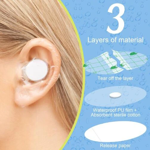 20pcs-PU film waterproof ear patch