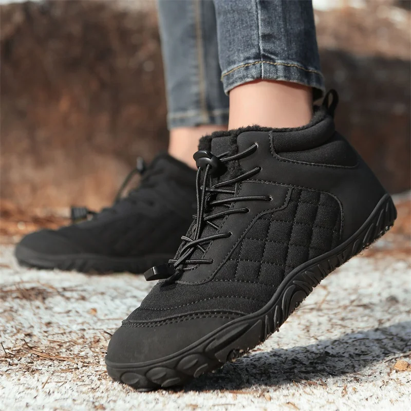 

High Quality Men's Boots Outdoors Walking Hiking Sneakers Autumn Non-slip Wide Toe Ankle Booties Waterproof Shoes Unisex Zapatos