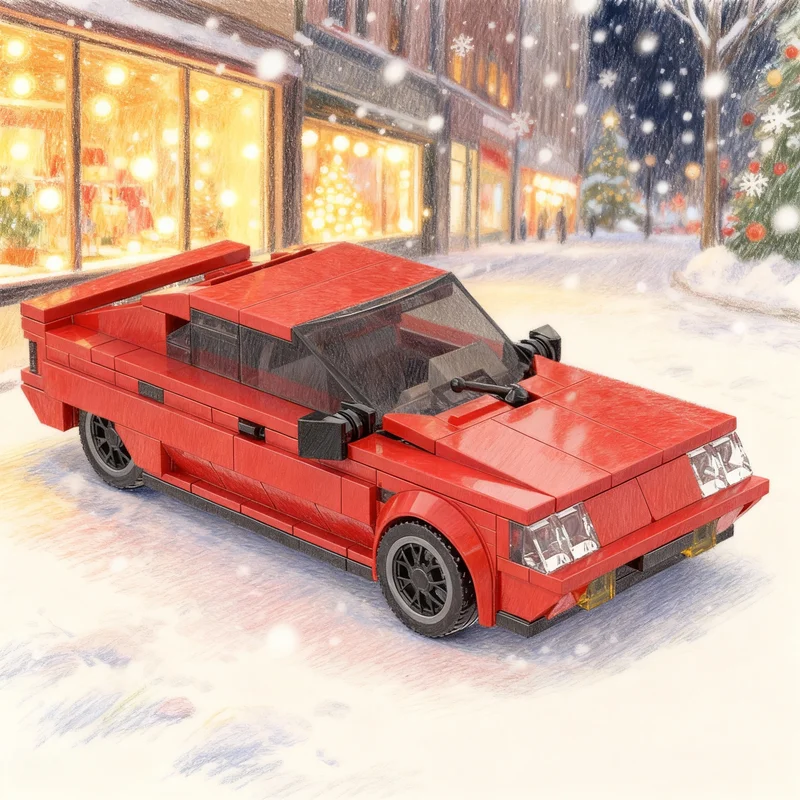 

Набор строительных блоков MOC Citroen BX GTI City Champions, 355 деталей, креативный подарок, коллекционный декор, премиум-класс для детей и взрослых, для рабочего стола