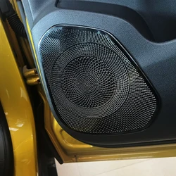 Stainless Steel Silvery Black Door Audio Speaker A-pillar Speaker Horn Trumpet Cover Trim For Chevrolet Trax 2024 2025 2026