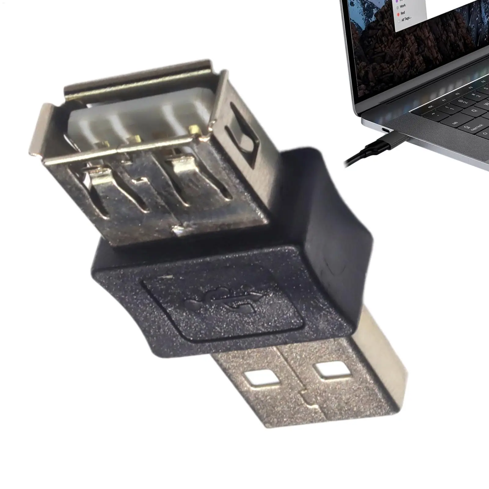 USB 2.0 AF To AM Adapter, Male To Female Converter Connector For Desktop, Laptop, Car And Home Charging drop shipping