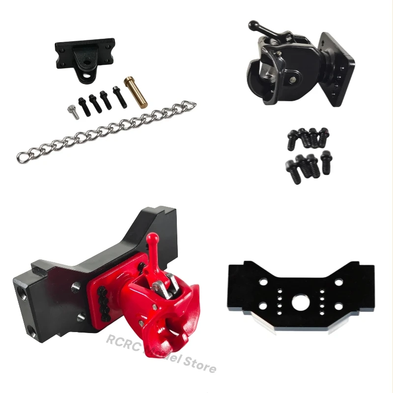 

1/14 Scale RC Toy Truck Tow Hitch Kit Trailer Hitch Rear Crossmember Hook For Tamiya 1/14 RC Tractor Truck Accessories Parts