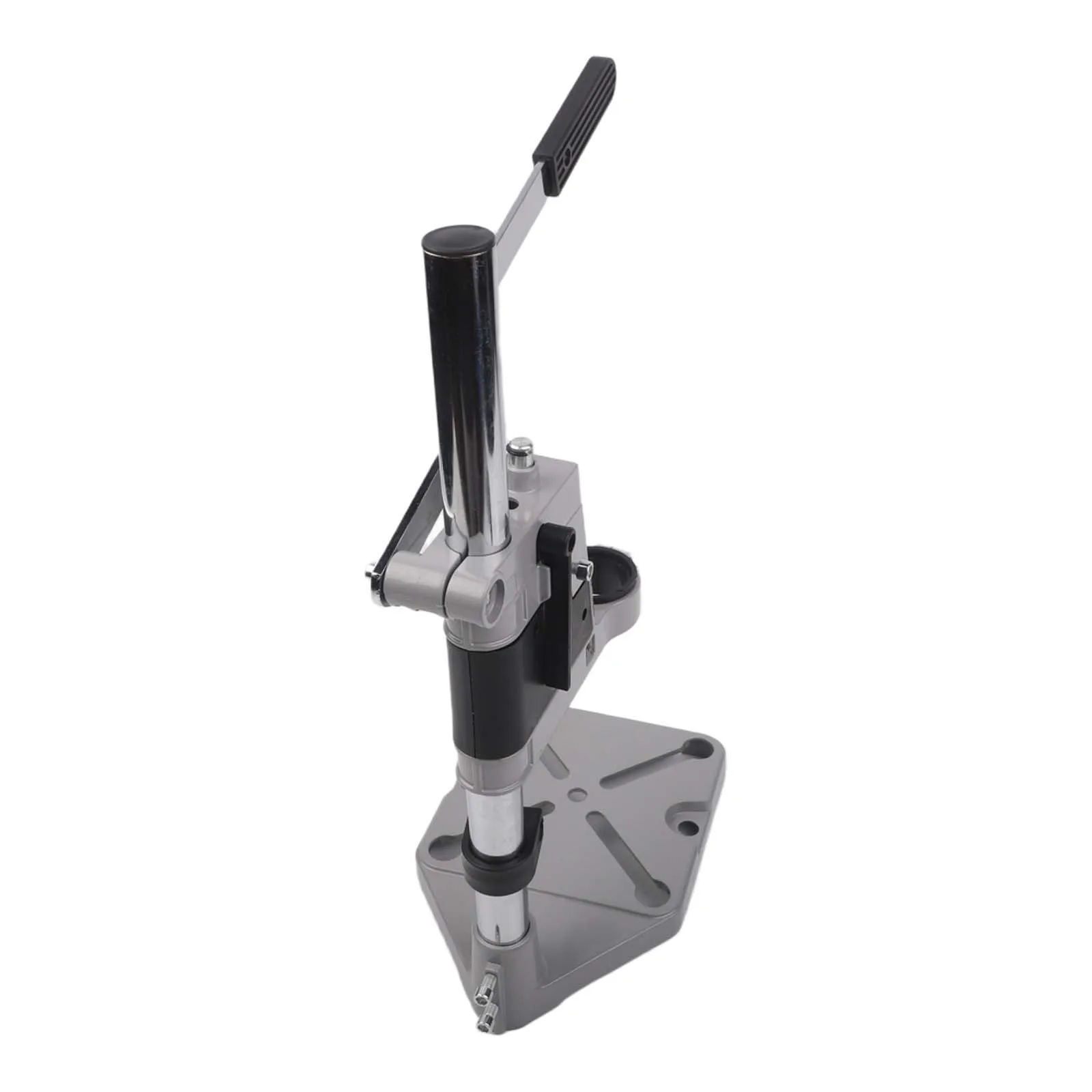 Aluminum Alloy Drill Mount Portable Drill Jig 40*22.5*15cm Aluminum Drill Stand Solid Column Minimal Vibration