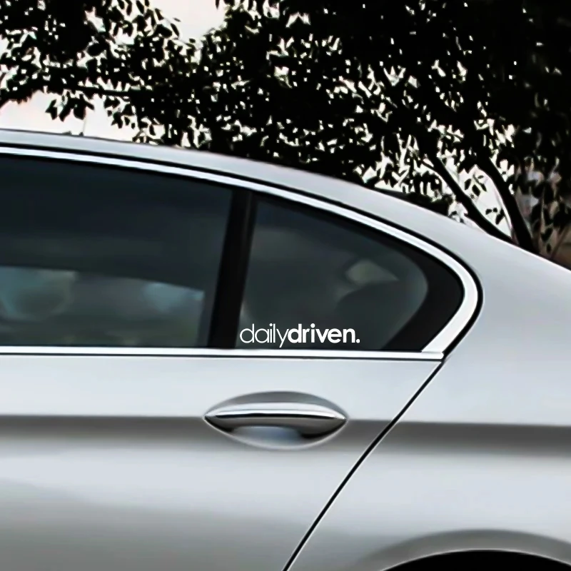 Daily Driven Car Sticker Interesting Cartoon Decal JDM Styling Auto Accessories Window PVC