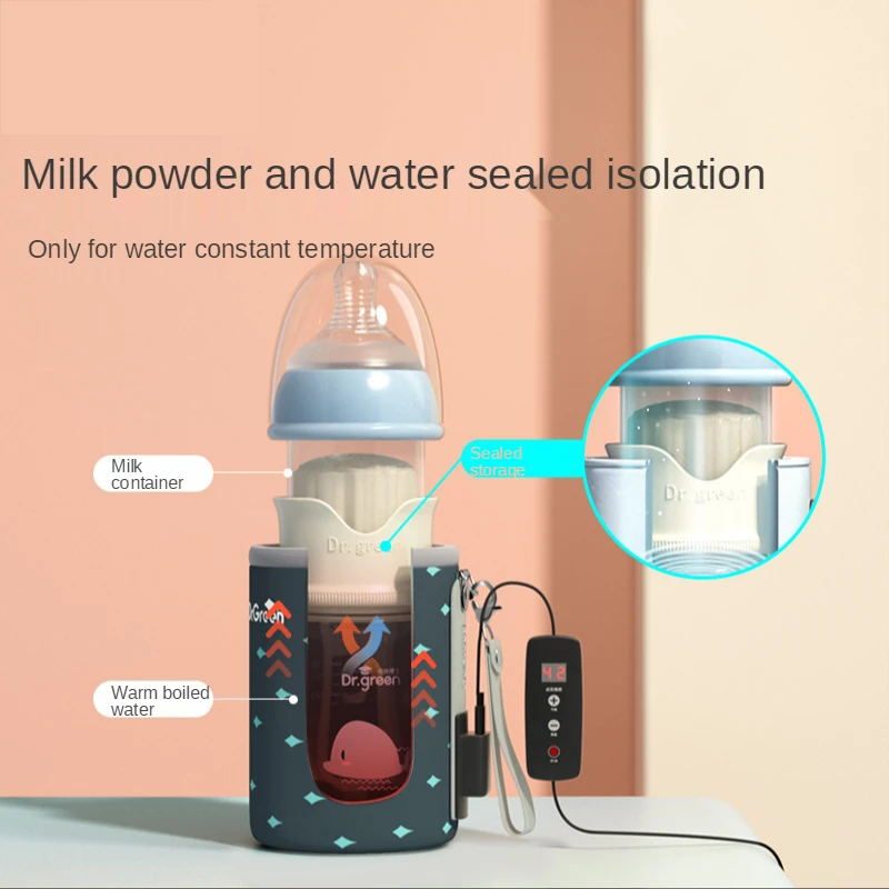 USB Insulation Baby Bottle Warmer Three materials of glass plastic ppsuDrop Resistant Constant Temperature Quick Flush Milk Wate