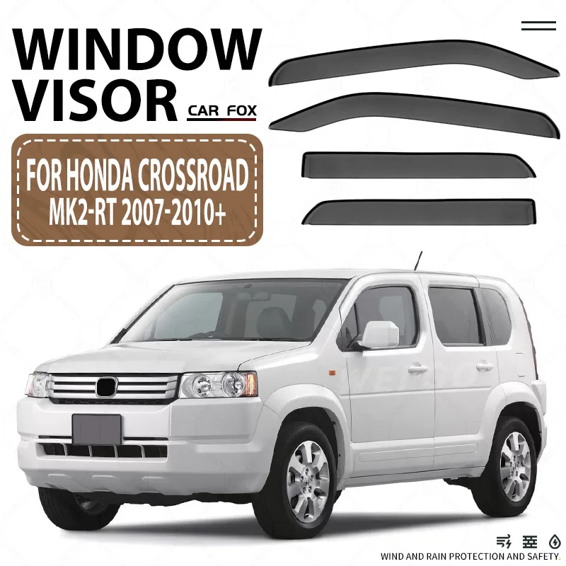 

For Honda Crossroad 2007-2010+ Car Window Visor Awning Shelters Windshield Side Window Rain Sun Shade Auto Accessories