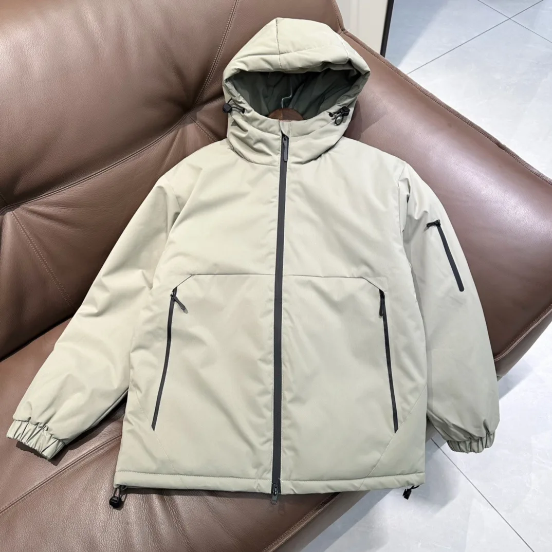 Winter Thickened Hooded Cotton Coat For Men Warm Outdoor Fashion Urban Youth Casual Cold Proof Outer Jacket