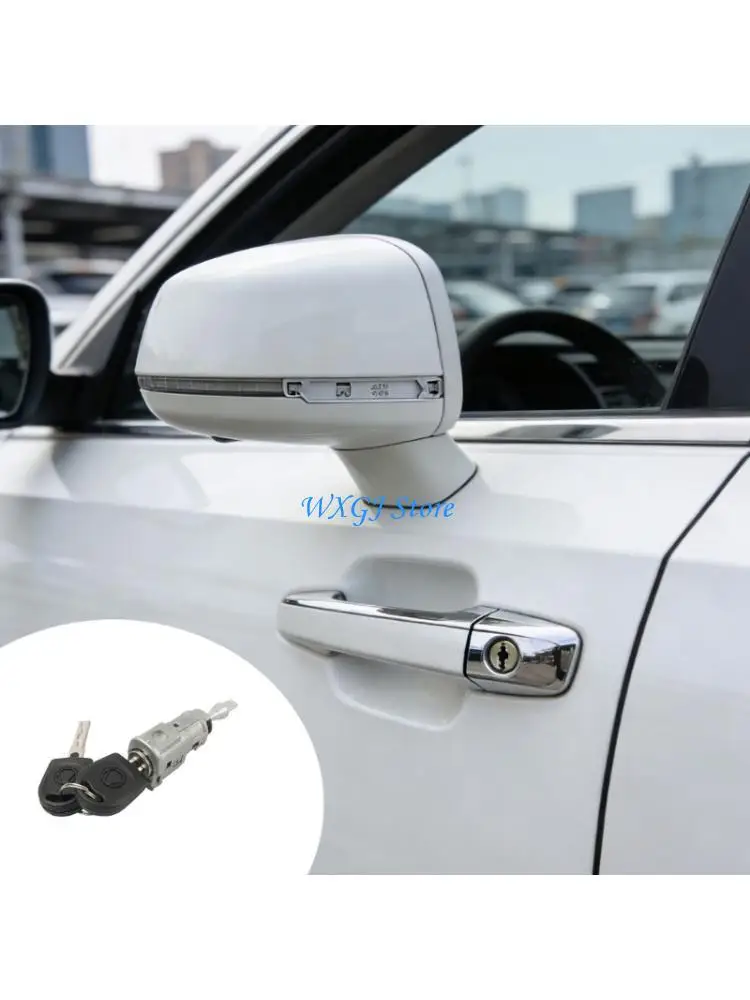 

37JE Car Door Lock Cylinder 107837167BA for Vehicle Door Lock Cylinder with Keys Automotive Accessory Easy Installation